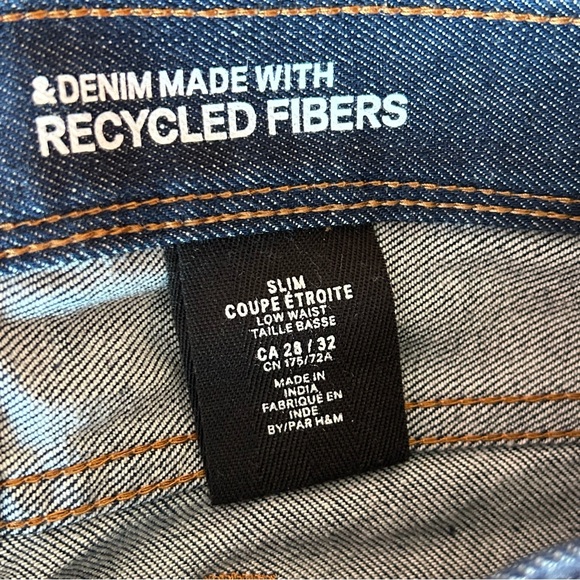 🔹2/$30🔹 Men’s 28/32 HM Blue Low Rise Slim Jeans - Picture 8 of 8